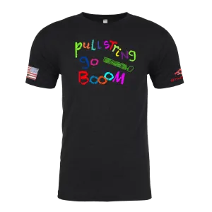 PULL STRING GO BOOM Crayon Shirt (OD OR CHARCOAL GRAY)