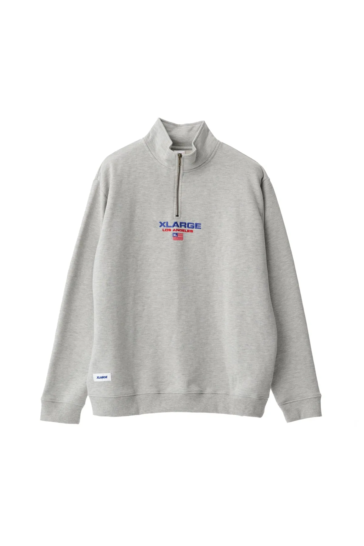 QUARTER ZIP CREW - ASH HEATHER