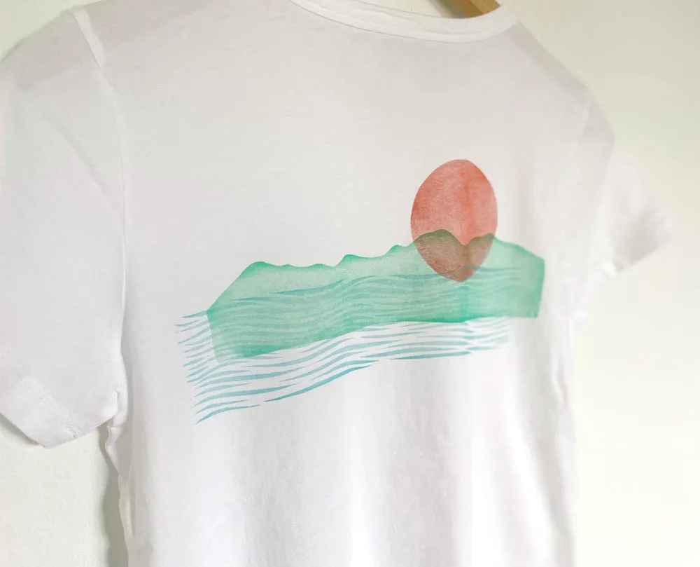 "Western Sun" Men's Hand Block Printed T-Shirt (Limited Edition)