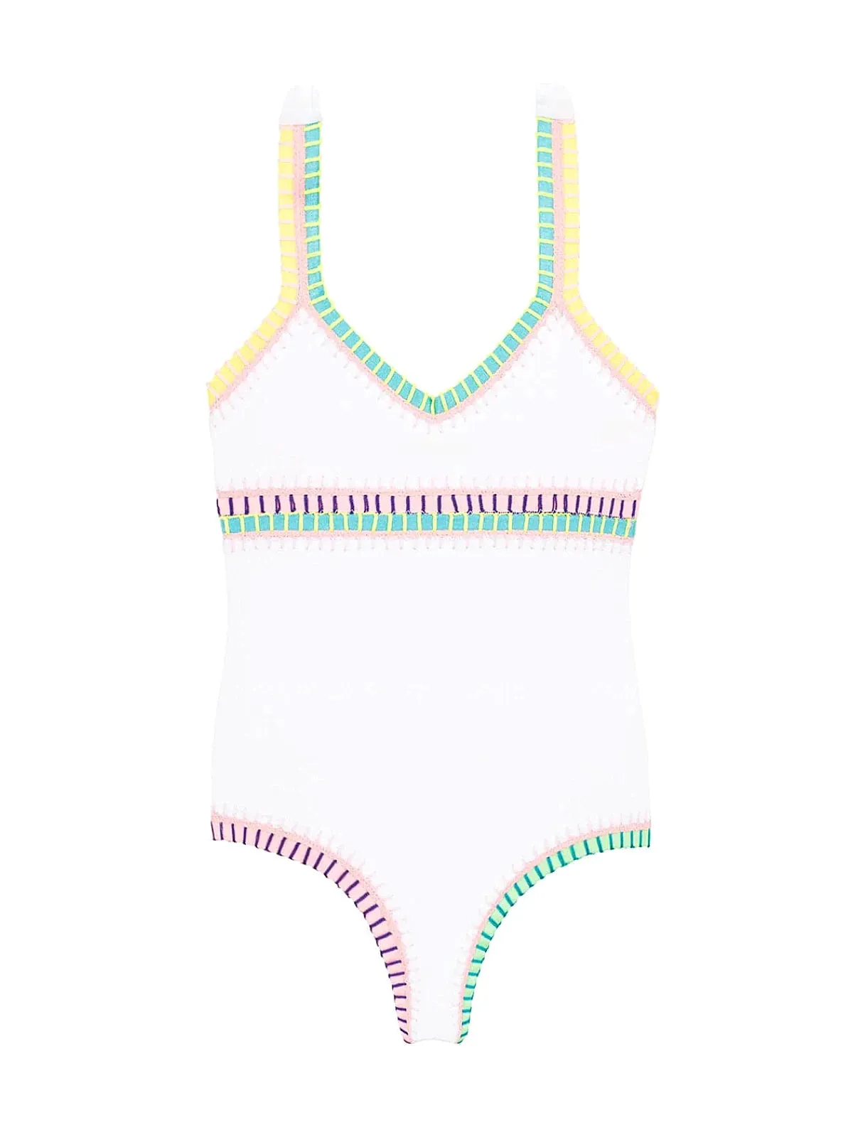 Rainbow Embroidered One Piece