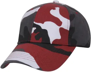 Red Camouflage - Military Low Profile Adjustabe Baseball Cap