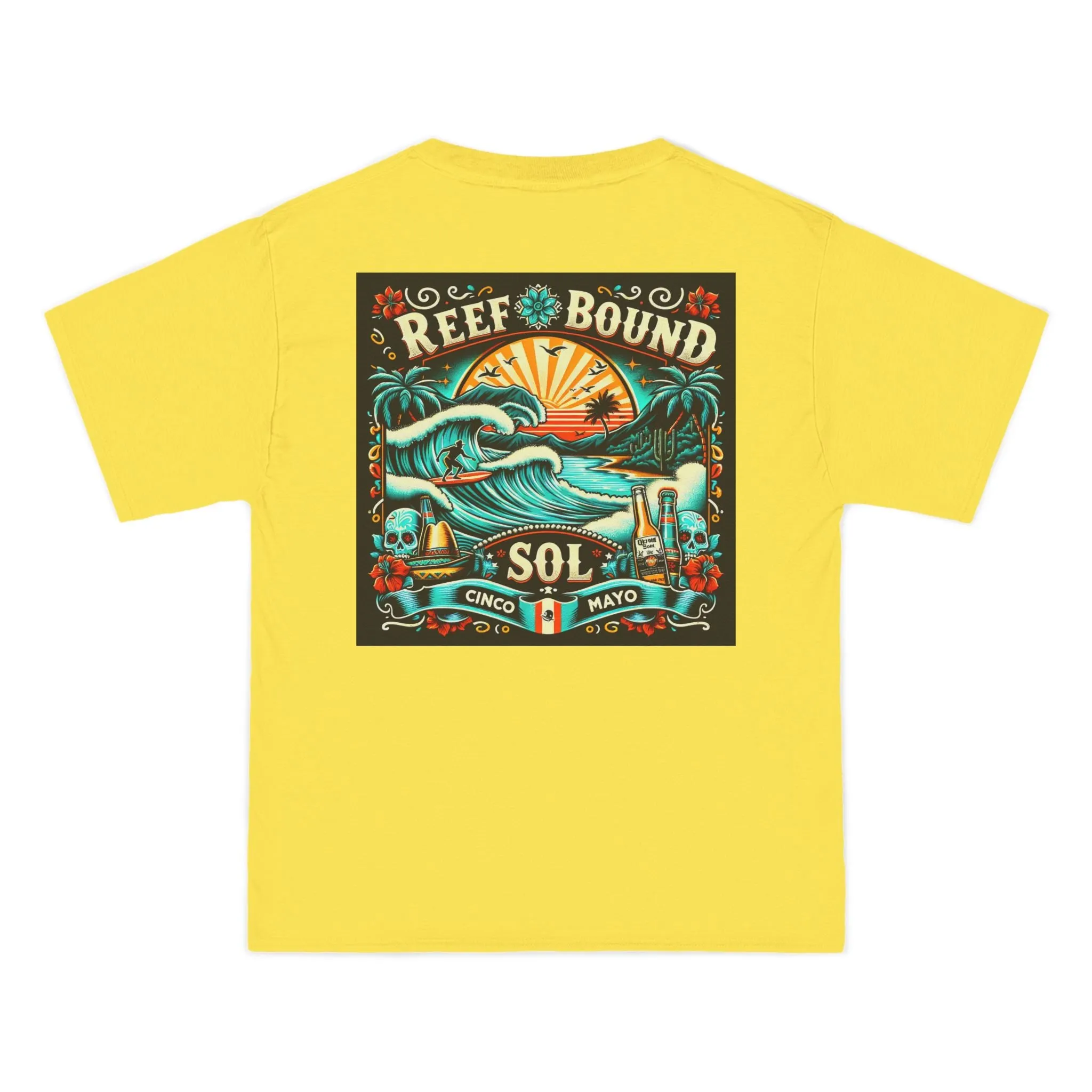 Reef Bound Sol (RBS) Cinco De Mayo Viva Mexico Surfer T-Shirt