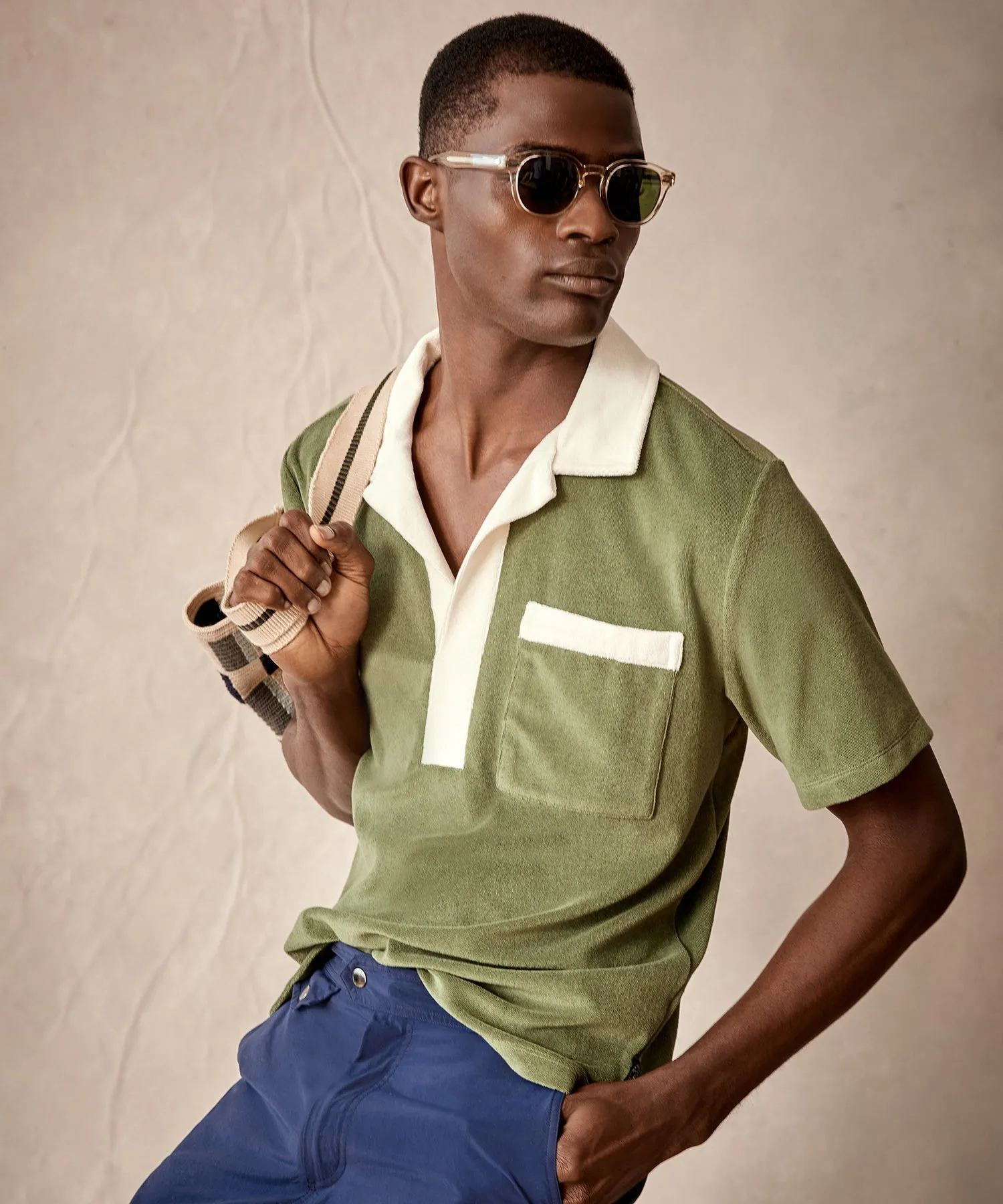 Relaxed Terry Beach Polo