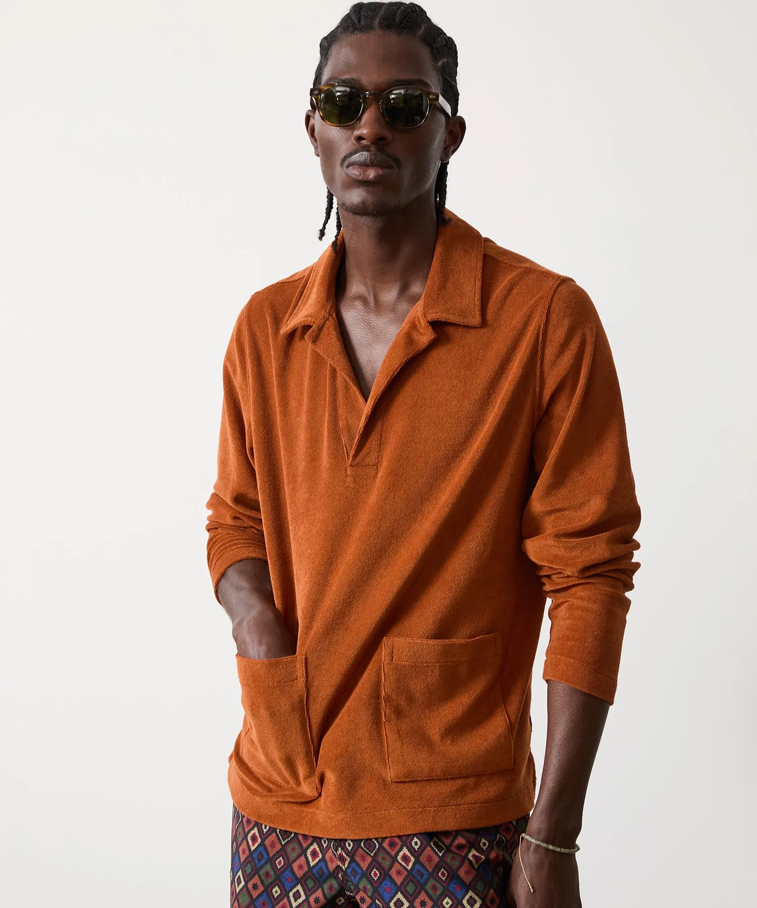 Relaxed Terry Beach Polo