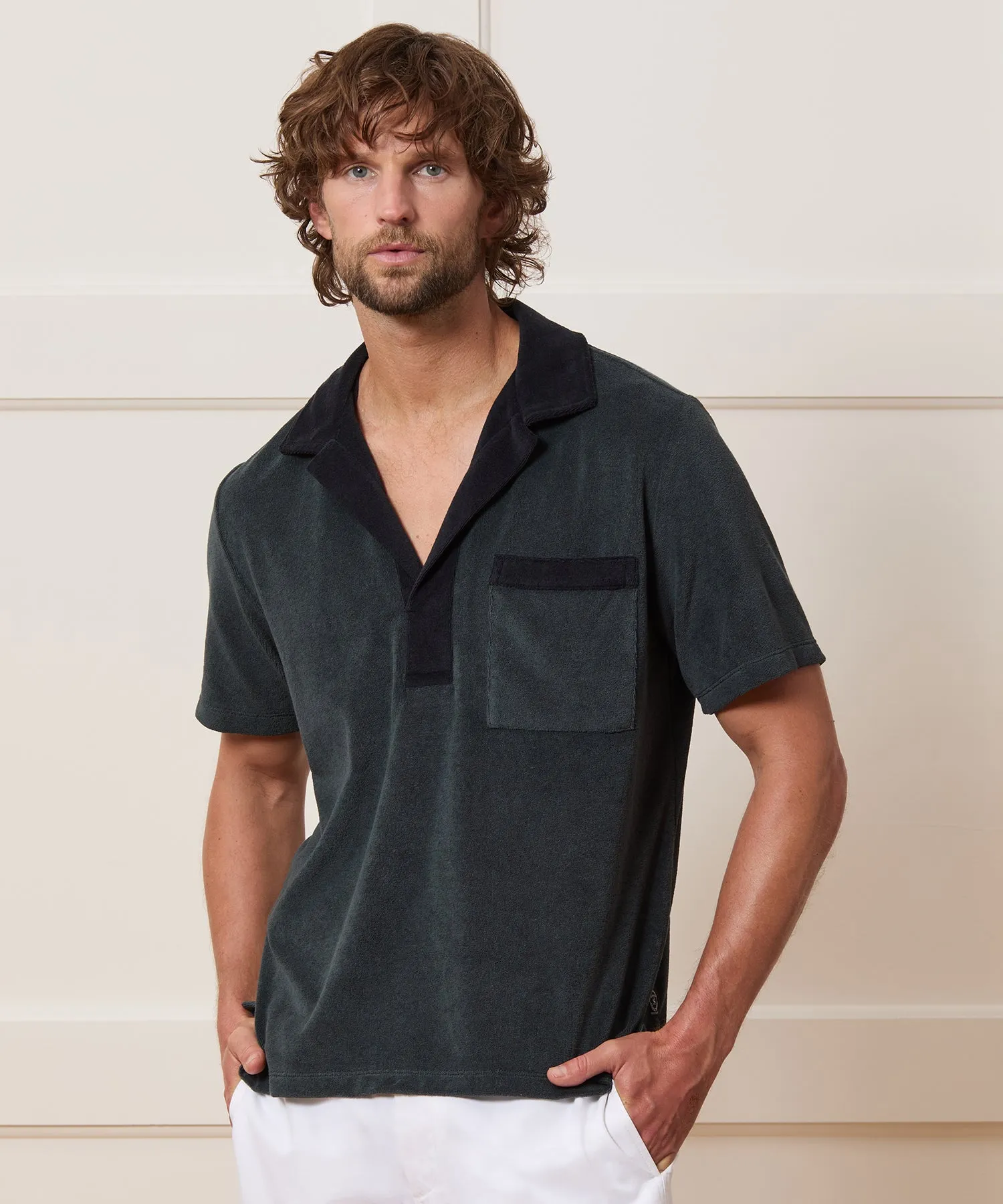 Relaxed Terry Beach Polo