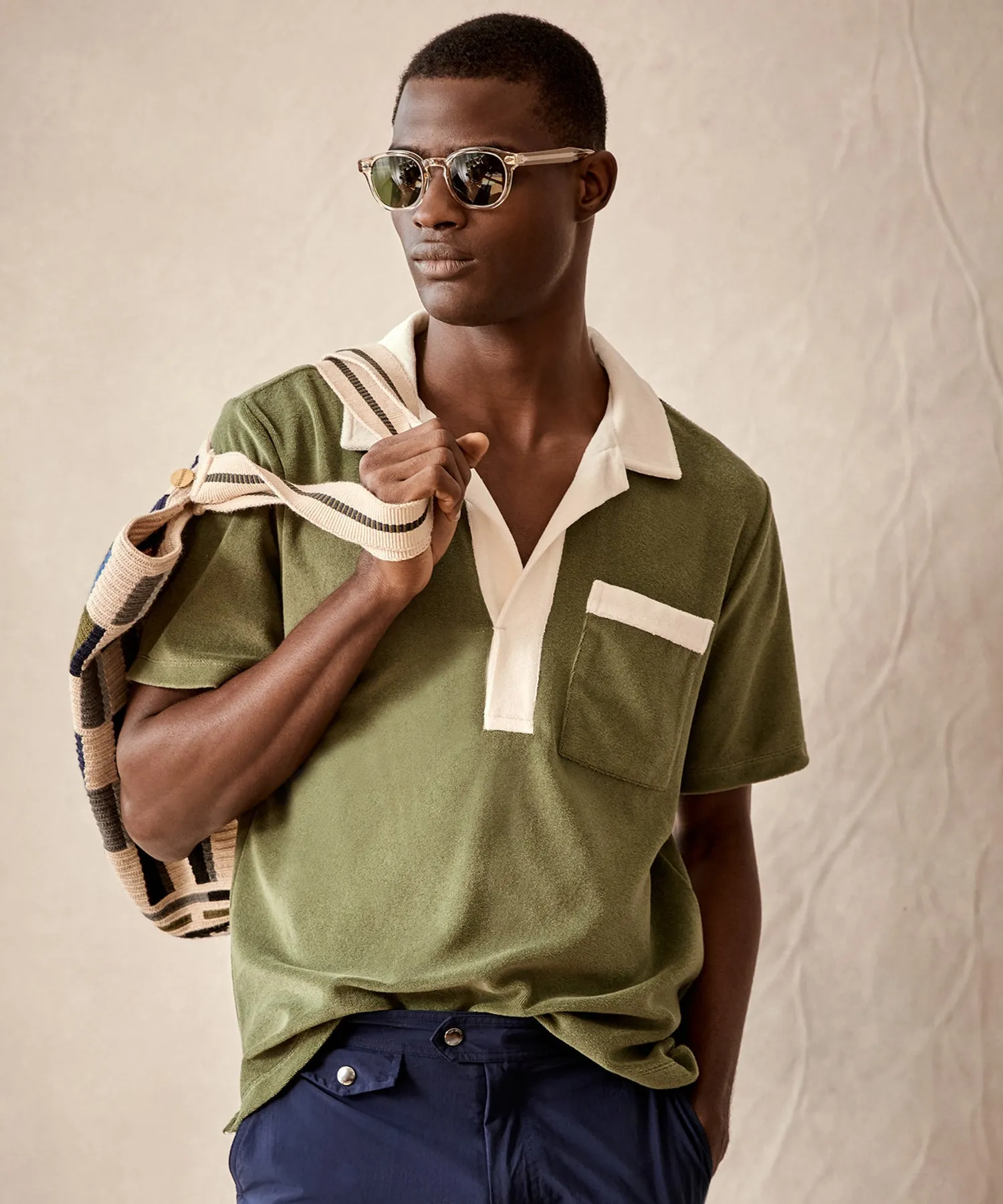 Relaxed Terry Beach Polo