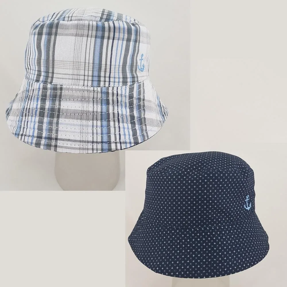 Reversible Nautical Bucket Hat