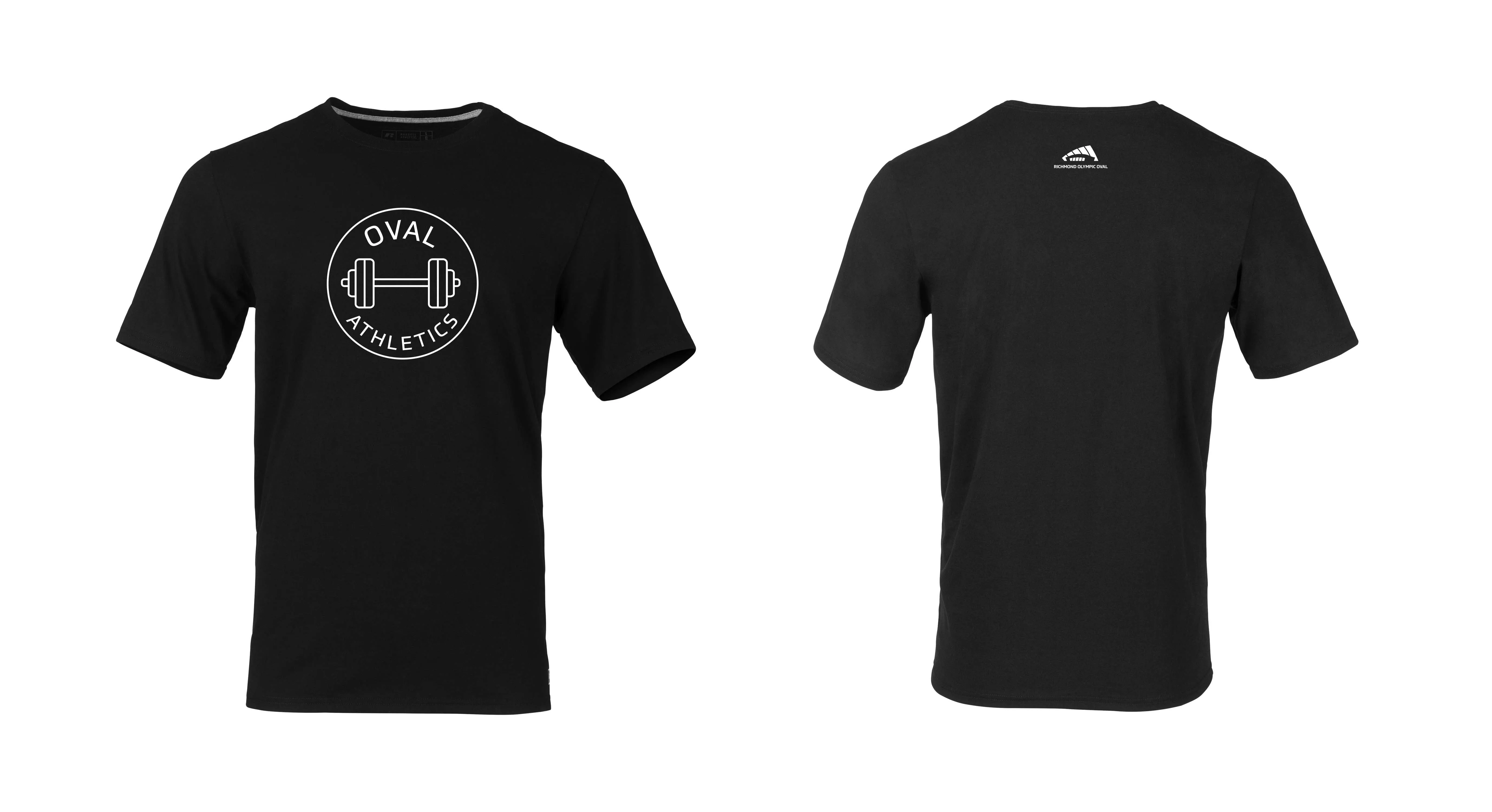 Richmond Olympic Oval T-Shirt - Oval Athletics with Dumbbell Crew