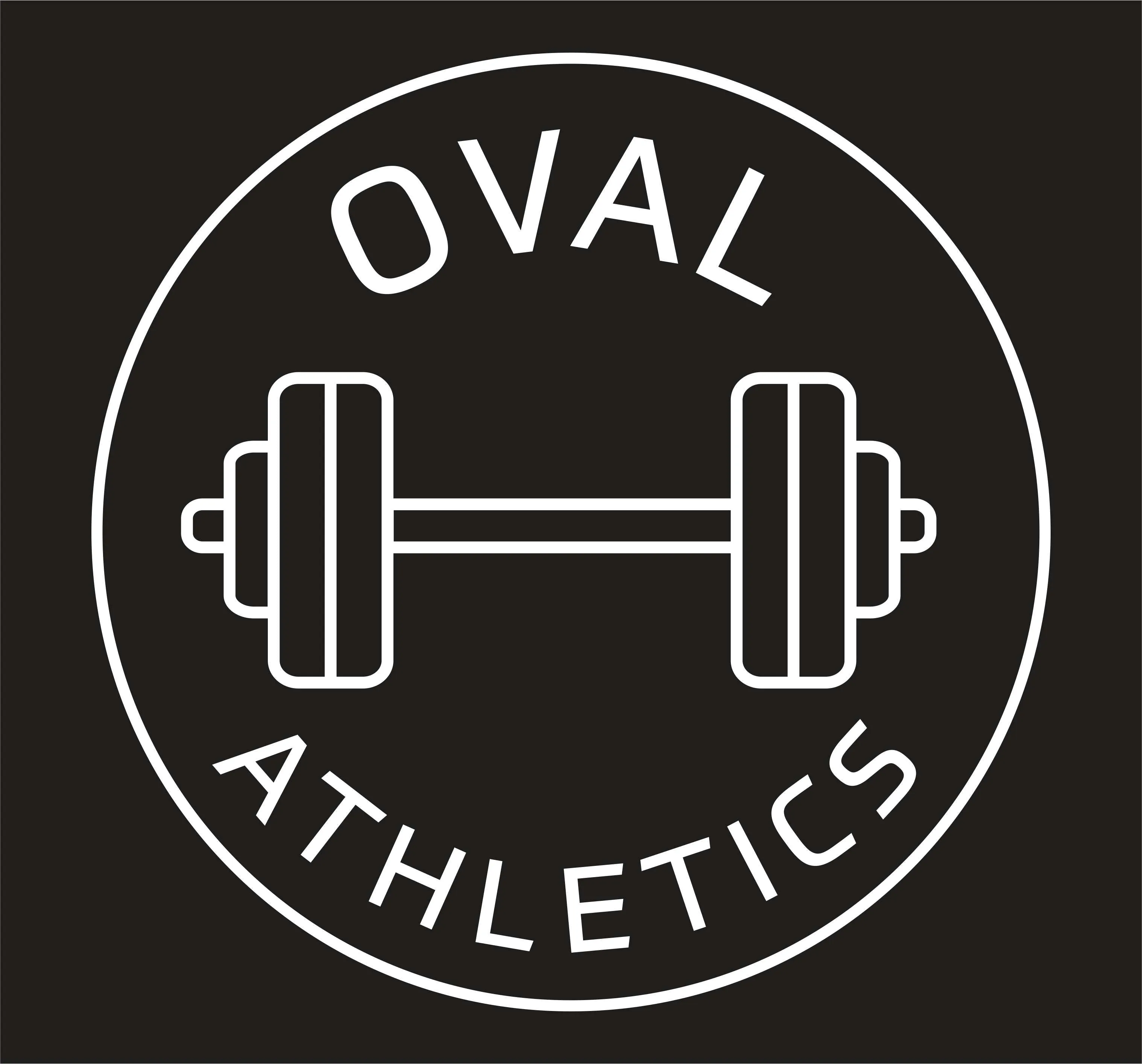 Richmond Olympic Oval T-Shirt - Oval Athletics with Dumbbell Crew