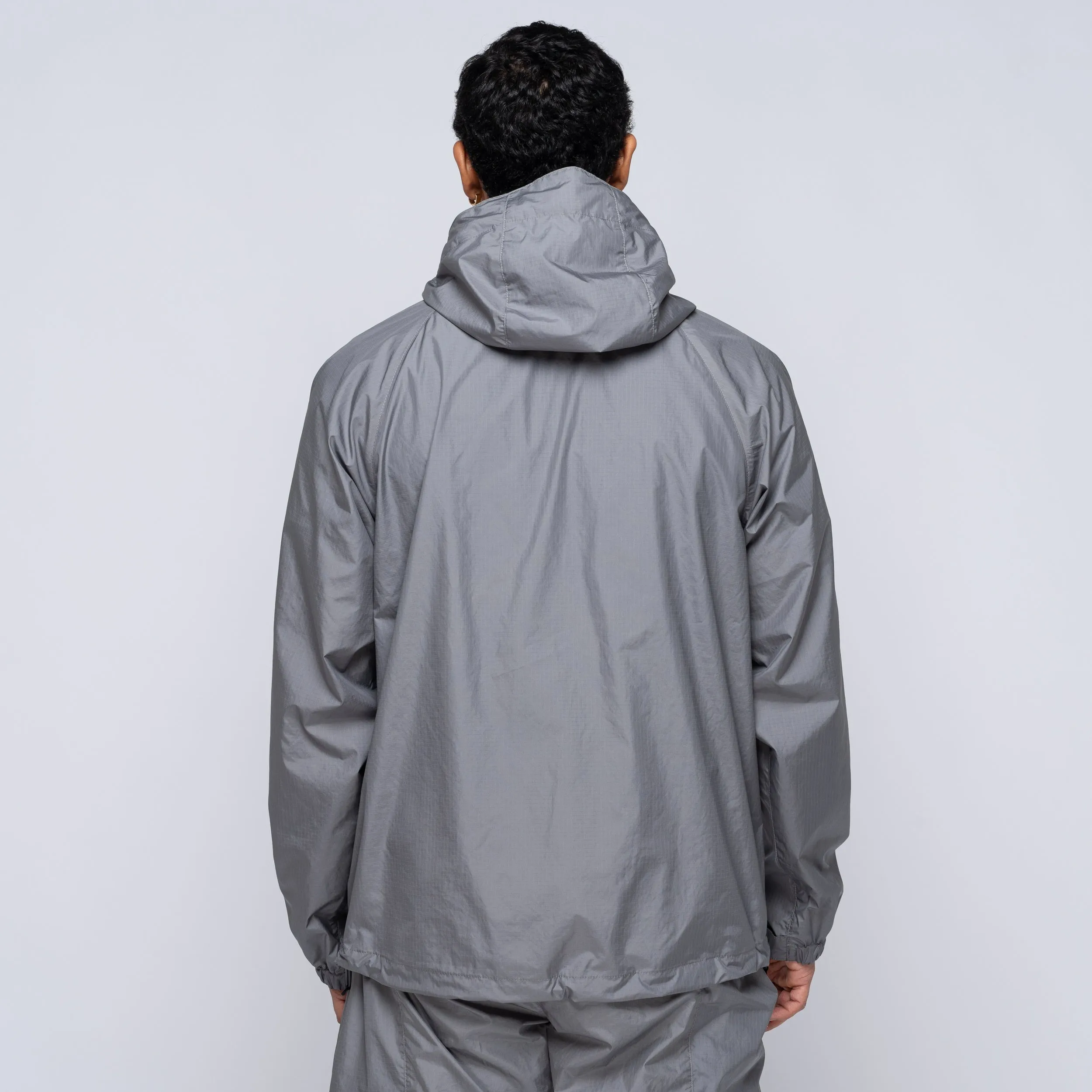 Rip-Stop Hooded Jacket Metallic Gray GL15145
