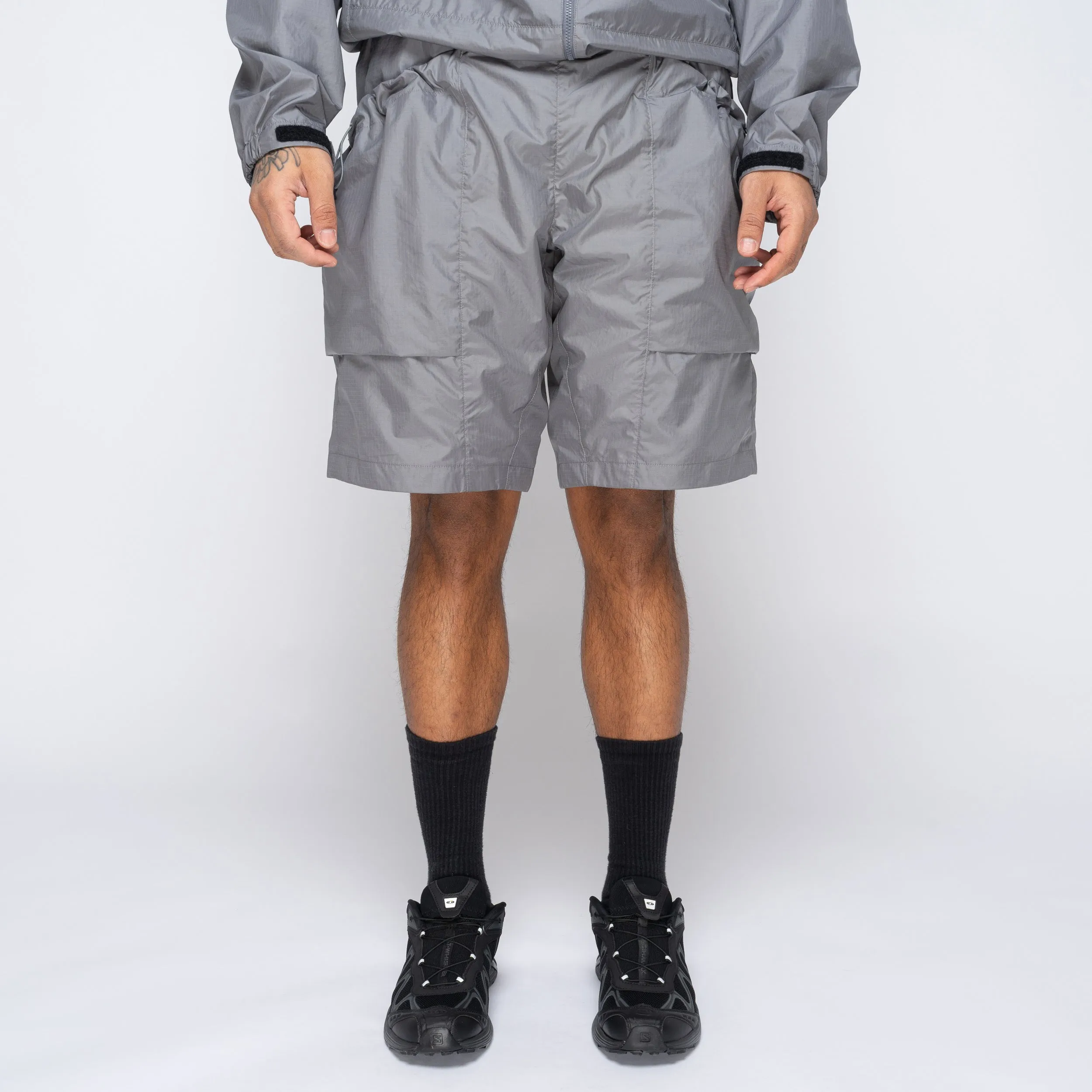 Rip-Stop Shorts Metallic Gray GL75172