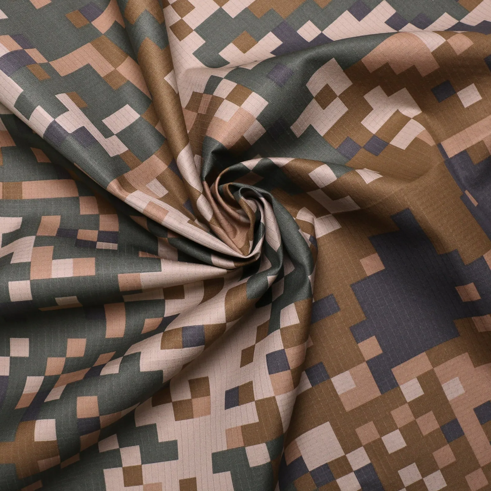 Ripstop cotton Fabric - Military Camouflage