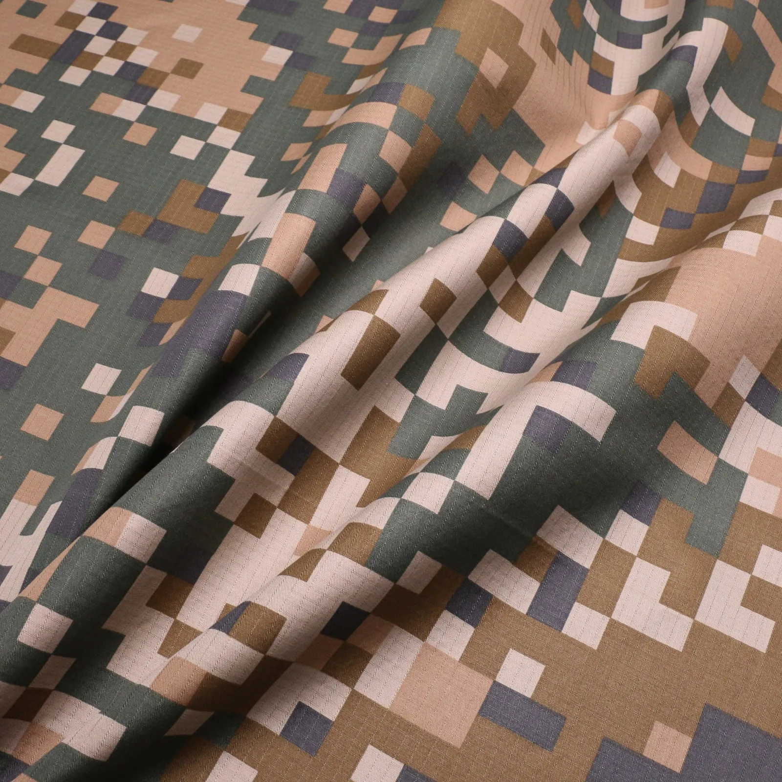 Ripstop cotton Fabric - Military Camouflage
