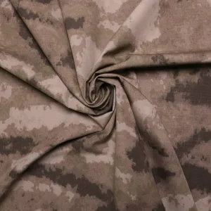Ripstop cotton Fabric - Military Camouflage