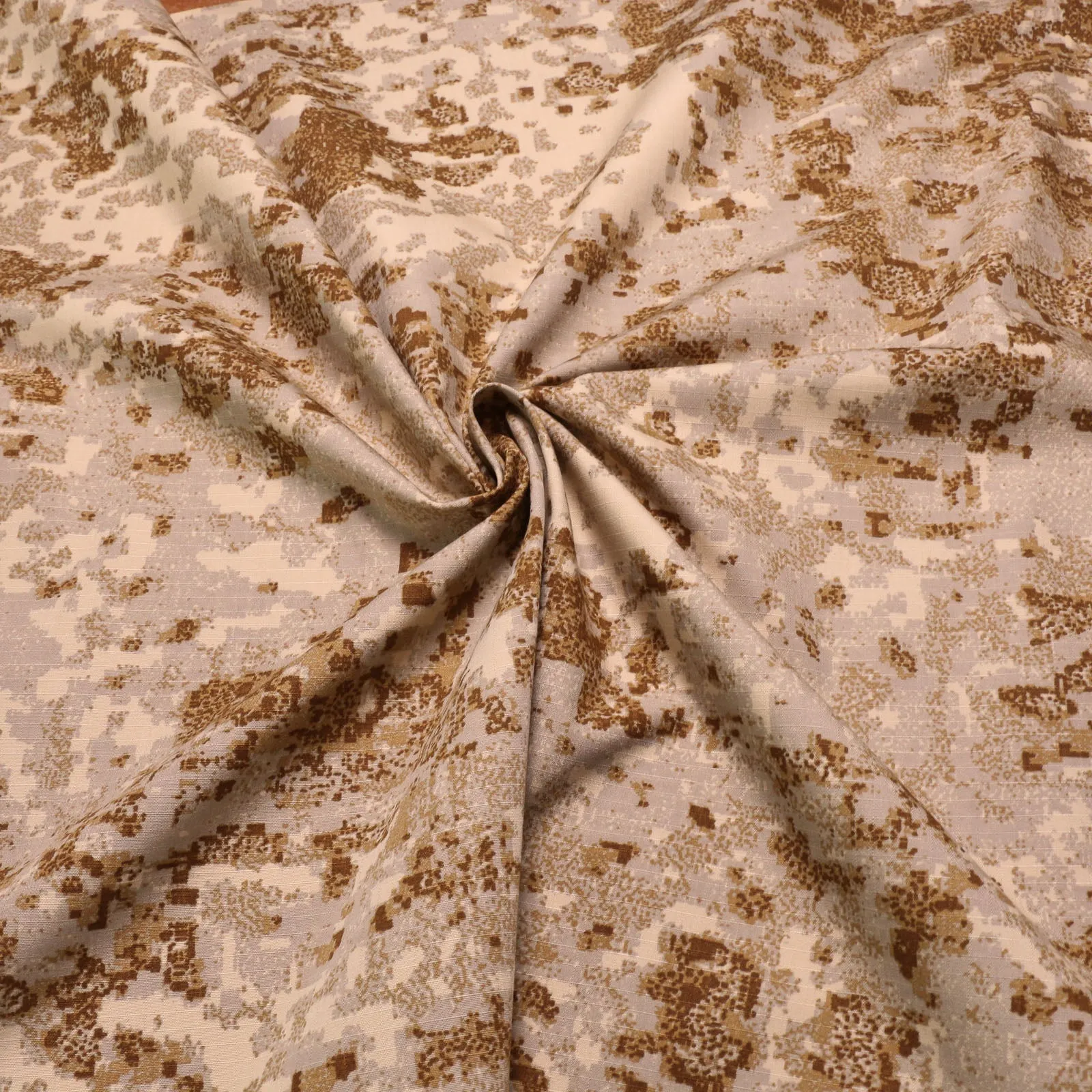 Ripstop cotton Fabric - Military Camouflage