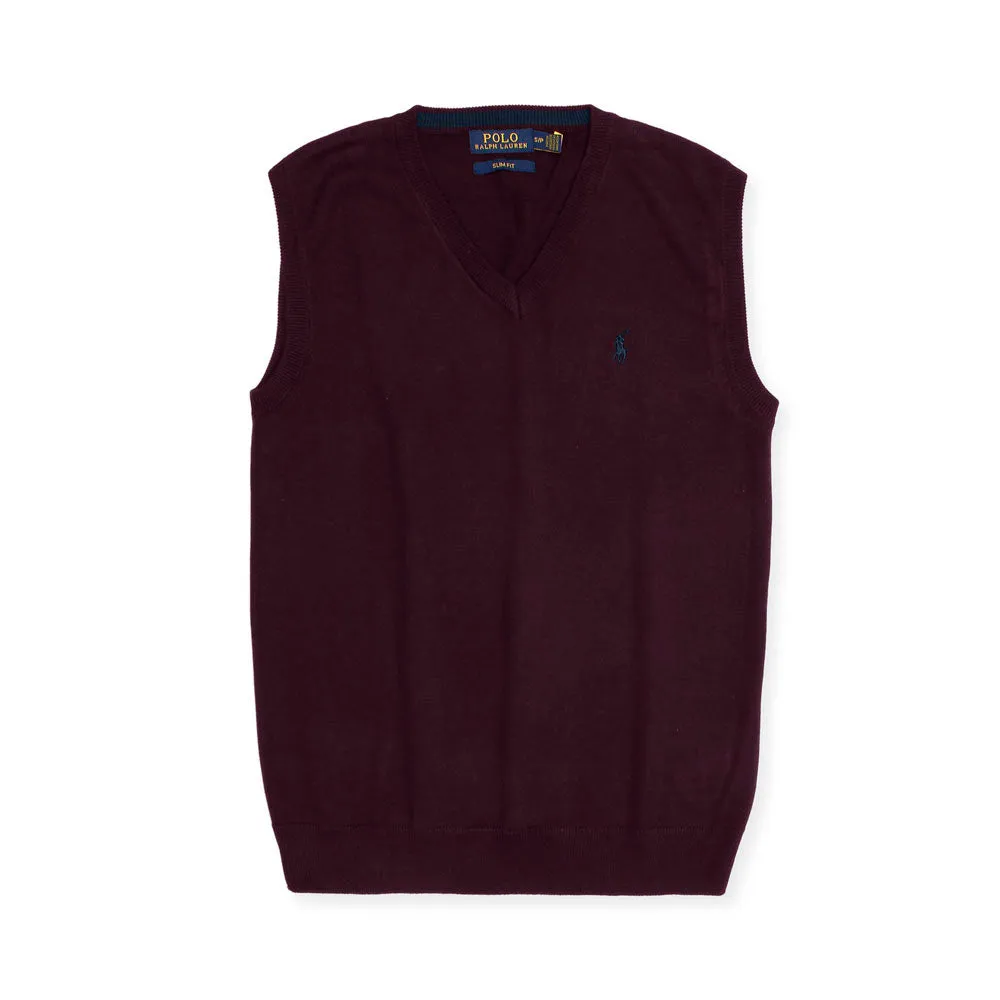 RL Red Sleeveless Sweater