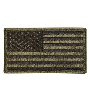 Rothco Patches: American Flag Patch OD/Black