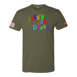 SAFETY VAN DRIVER Crayon Shirt (OD OR CHARCOAL GRAY)