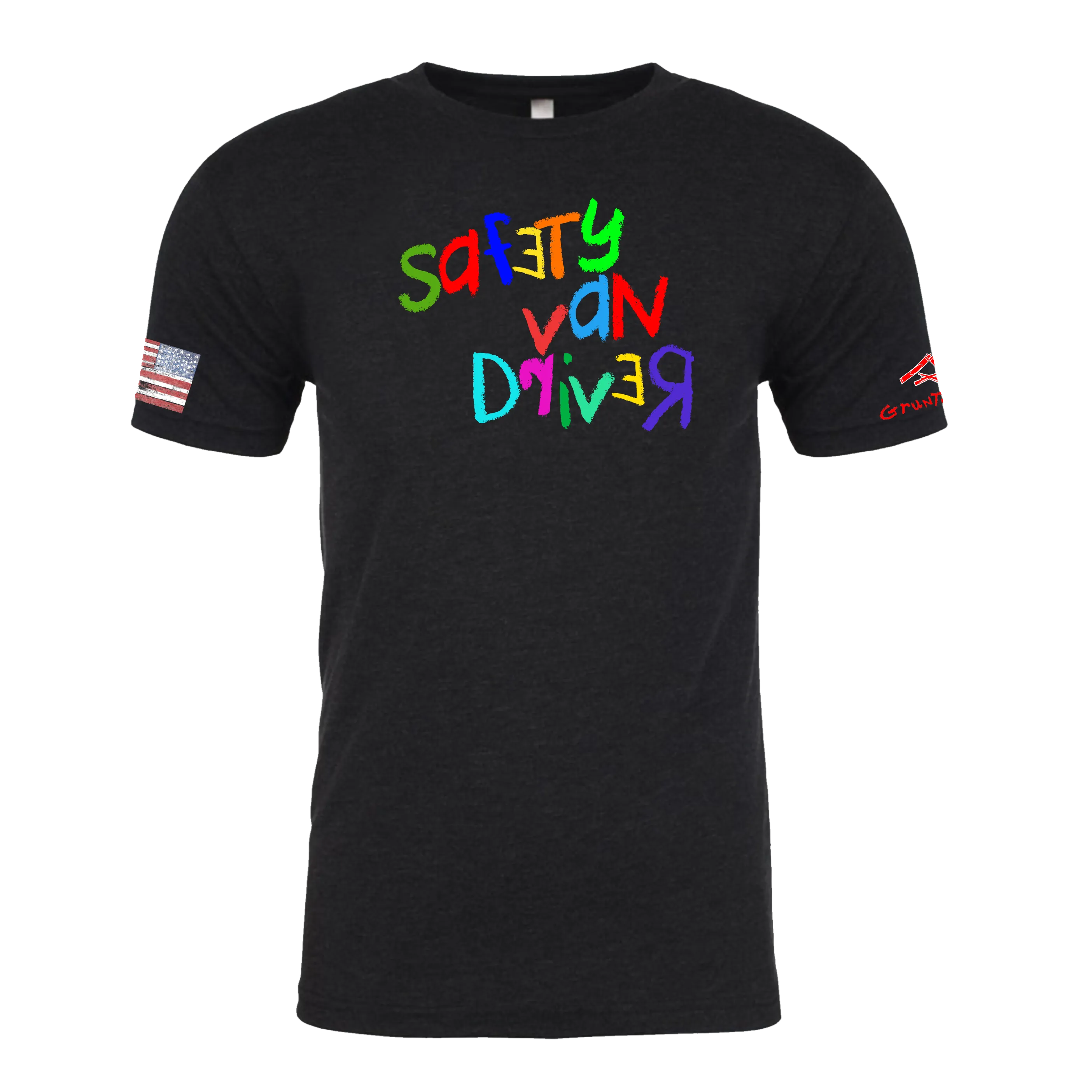 SAFETY VAN DRIVER Crayon Shirt (OD OR CHARCOAL GRAY)