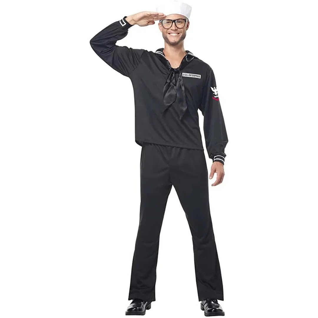 Sailor Black Marine Navy Costume