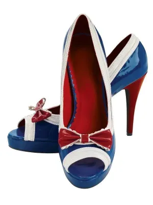 Sailor Nautical Heels Ladies Shoes