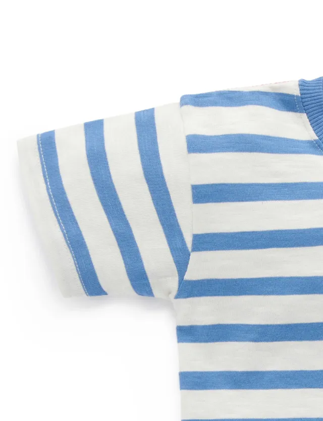 Sailor Striped Henley Tee