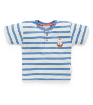 Sailor Striped Henley Tee