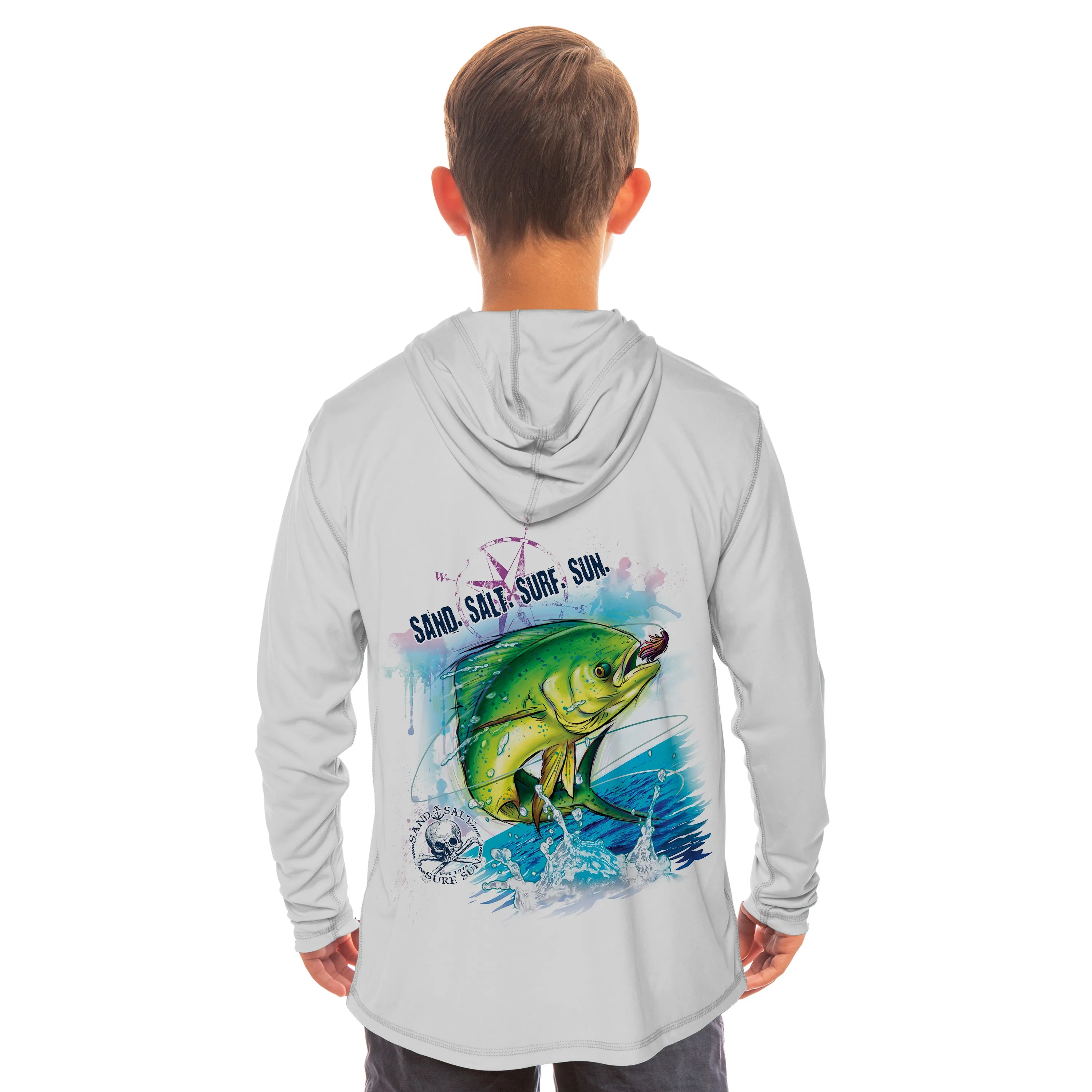Saltwater Fish Dorado Youth Solar Hoodie