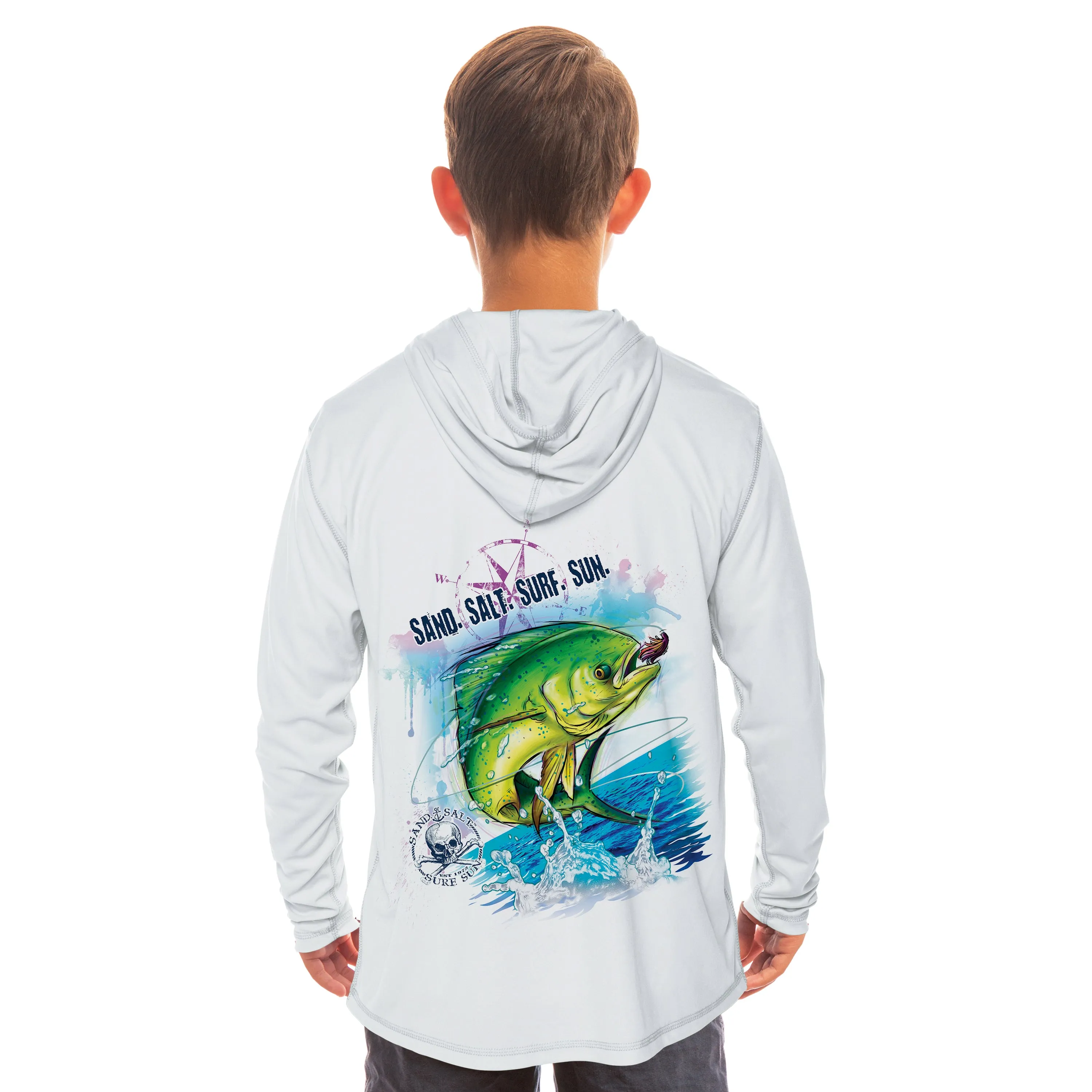 Saltwater Fish Dorado Youth Solar Hoodie