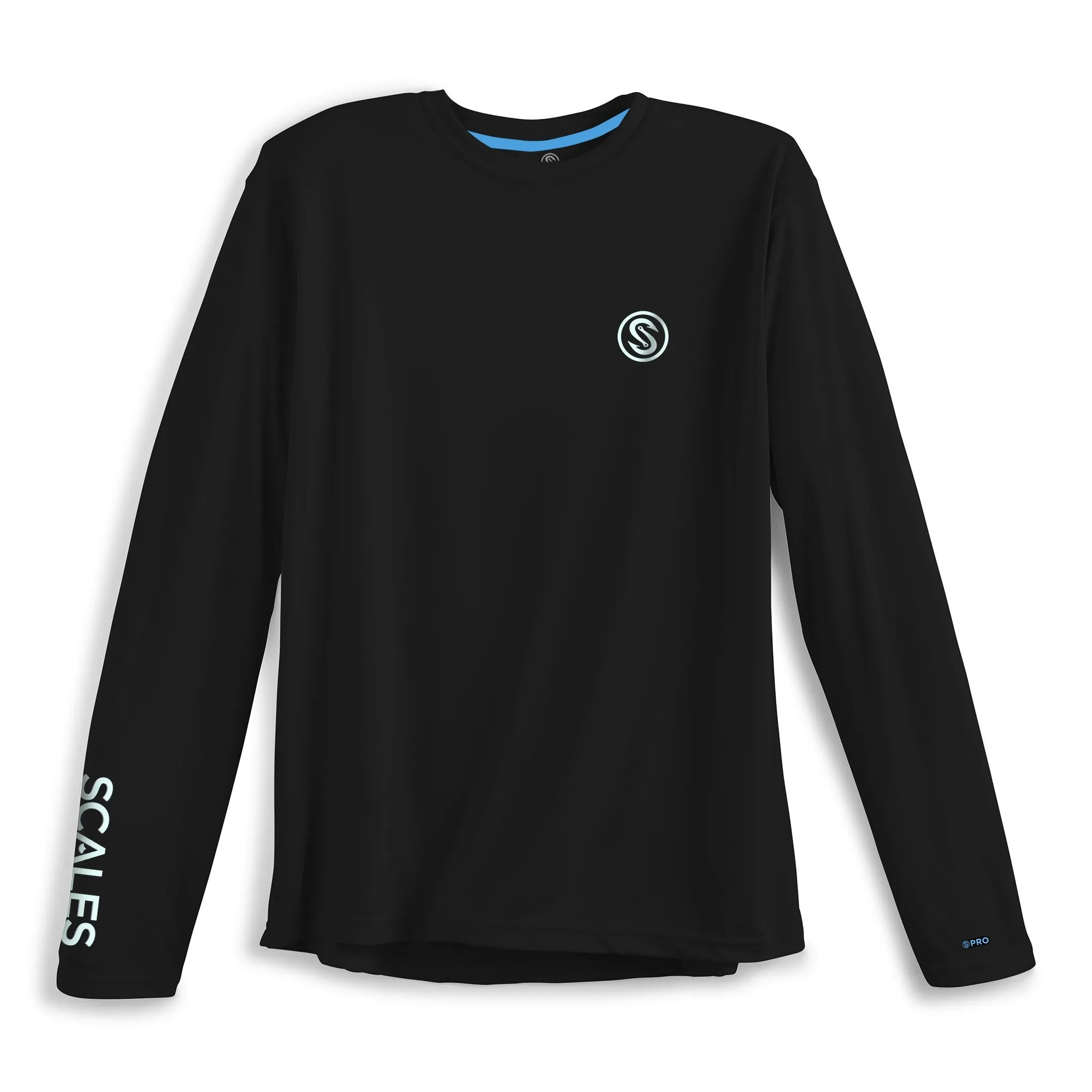 Scales Gear Pro Performance Team Scales Crew Black Long Sleeve Sun Shirt