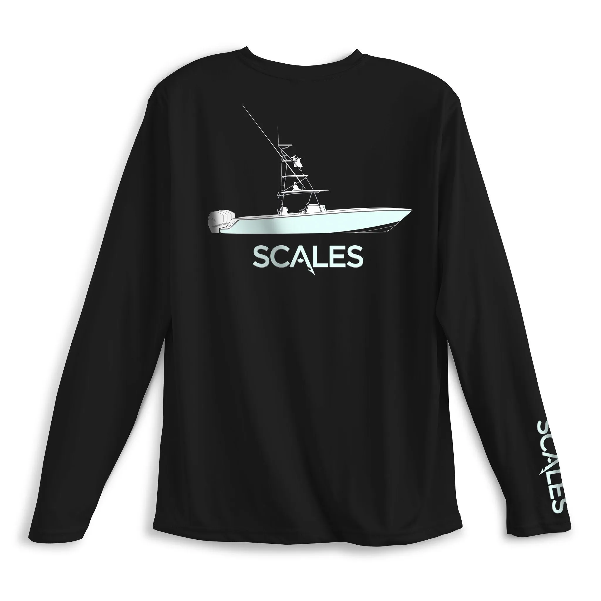 Scales Gear Pro Performance Team Scales Crew Black Long Sleeve Sun Shirt