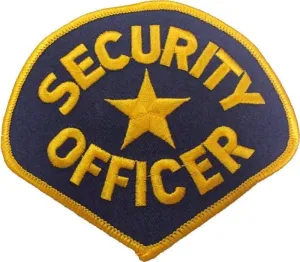 Security Officer Embroidered Patch 4.25" x 3.75"