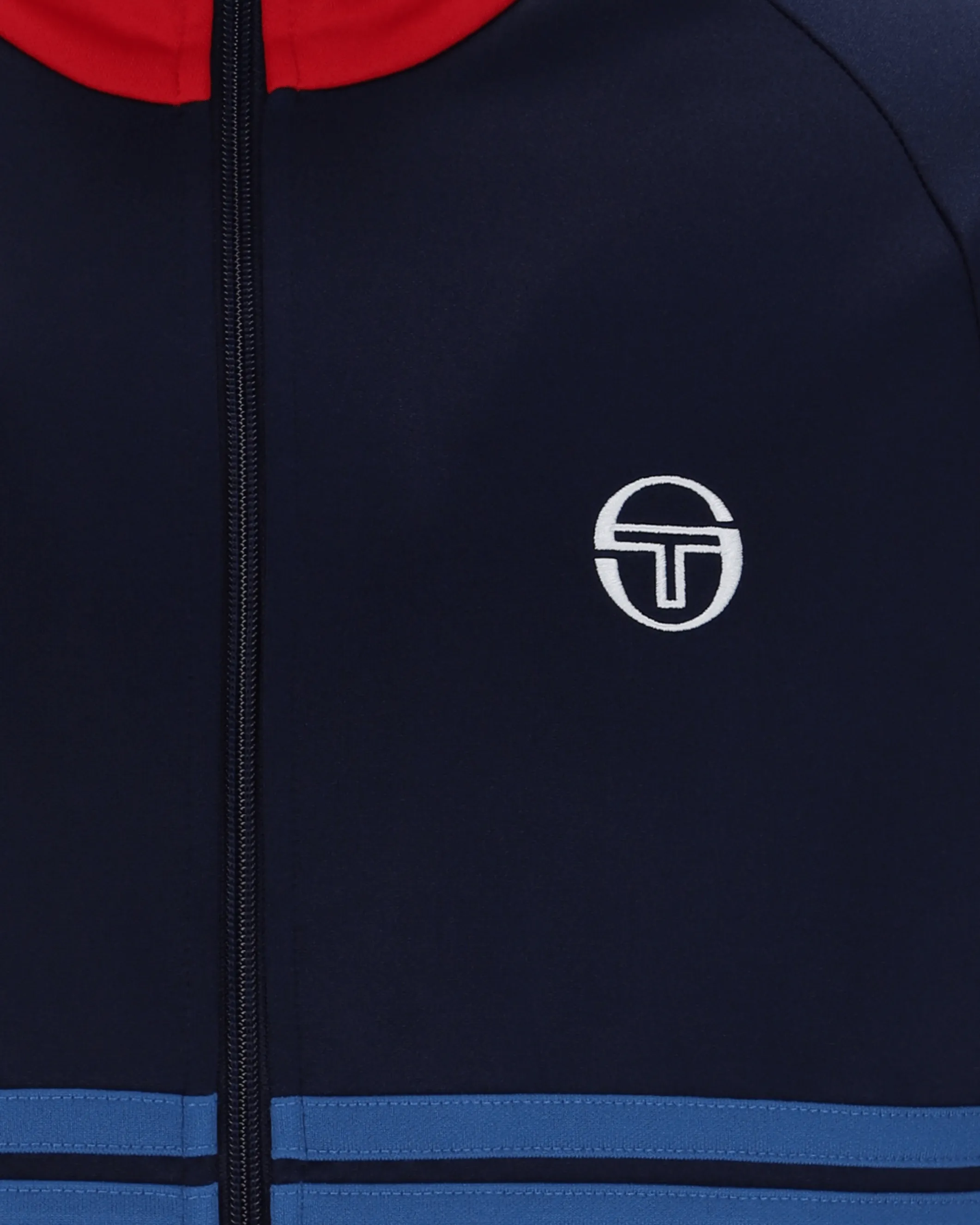 Sergio Tacchini Dallas Track Top In Maritime Blue/Adrenaline Rush/Nautical Blue