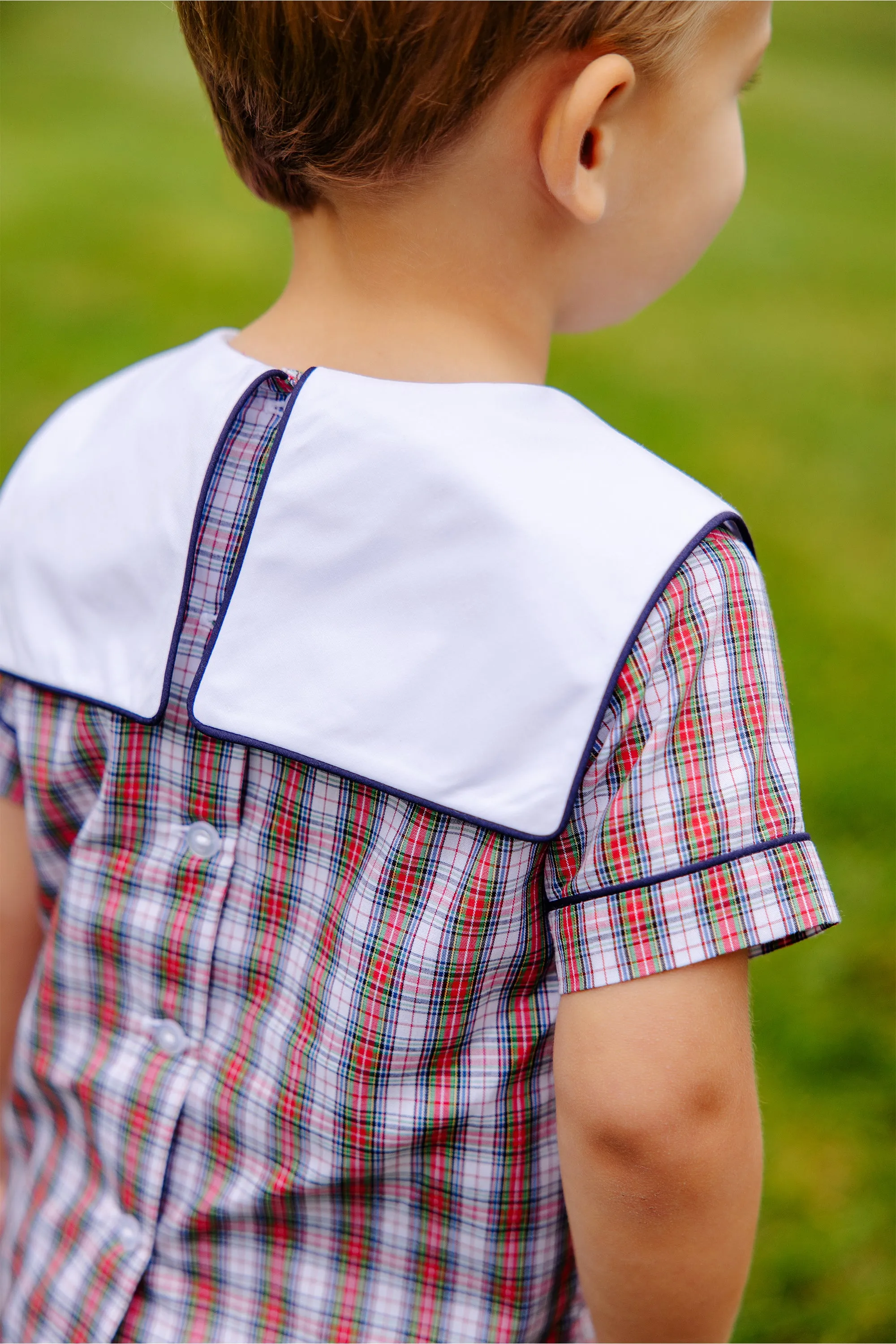 Shepherd Short Set - Merritt Park Plaid with Nantucket Navy & Worth Avenue White