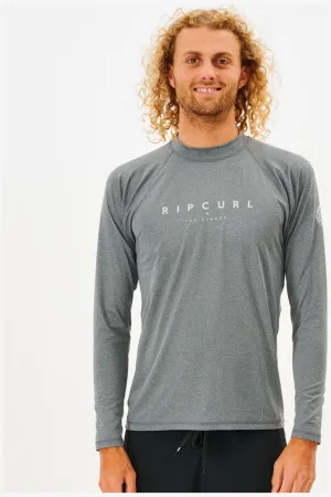 SHOCKWAVES L/S UV TEE - GREY MARLE