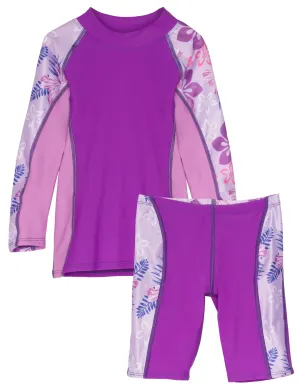 Shoreline Rash Guard & Jammer Short - Malva (MADE IN USA)