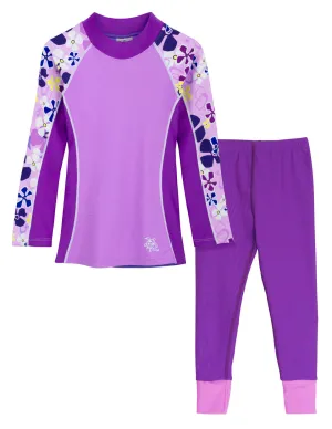 Shoreline Rash Guard & Swim Legging - Verbena