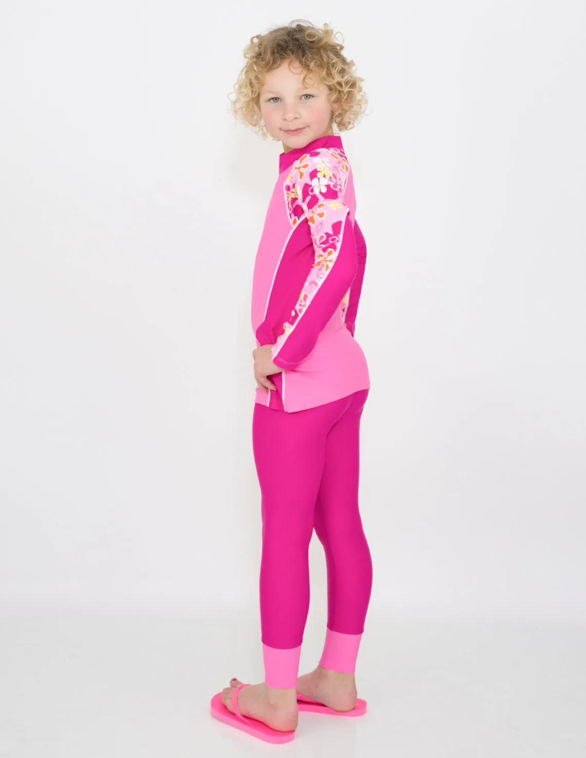 Shoreline Rash Guard & Swim Legging - Verbena