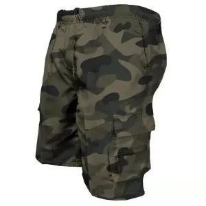 Short homme camouflage kaki