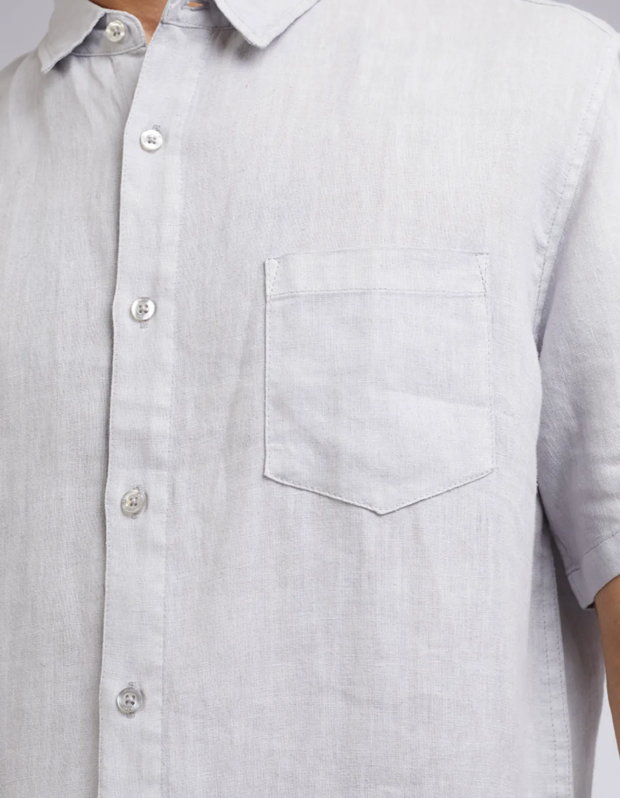 Silent Theory Linen Short Sleeve Shirt