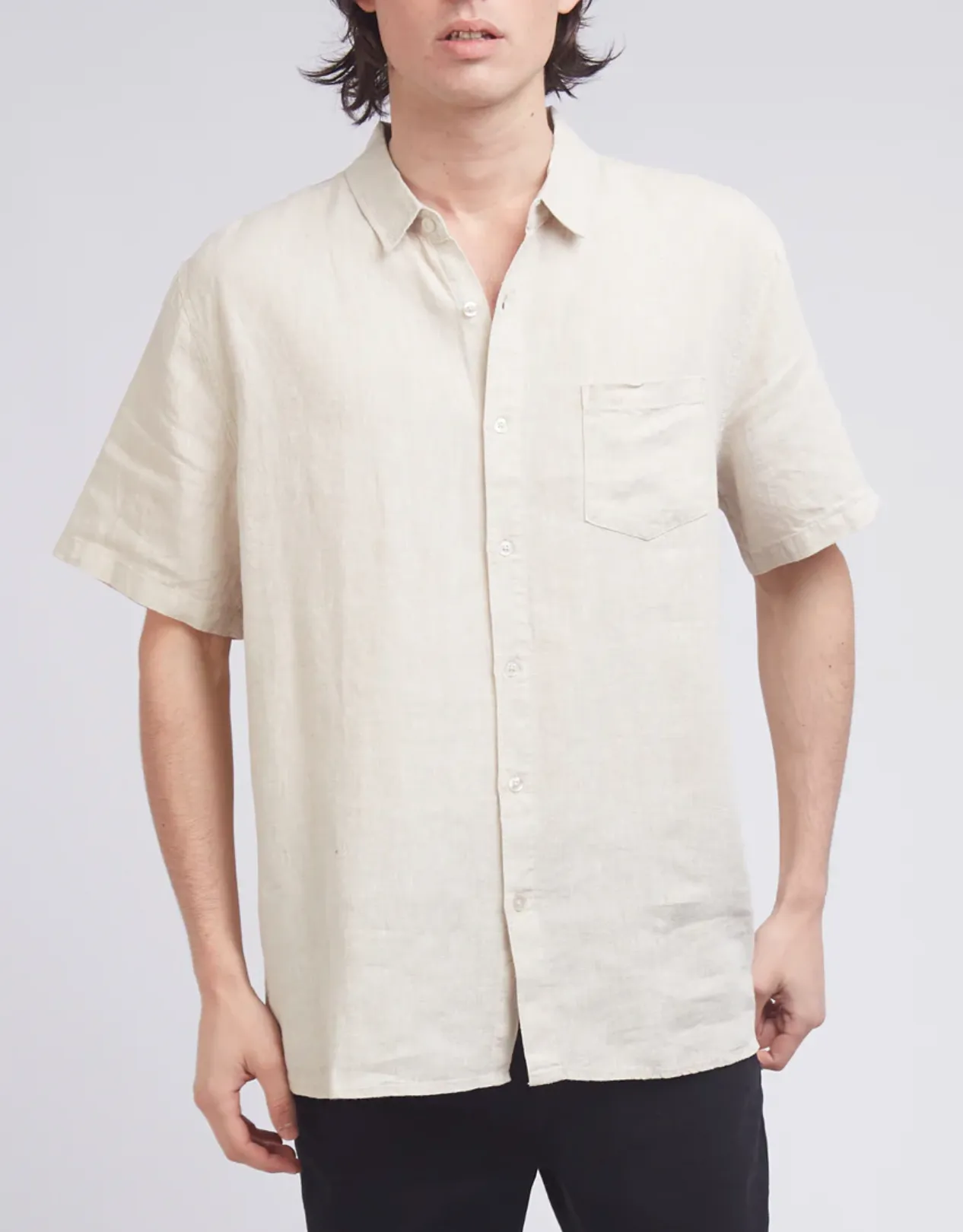 Silent Theory Linen Short Sleeve Shirt