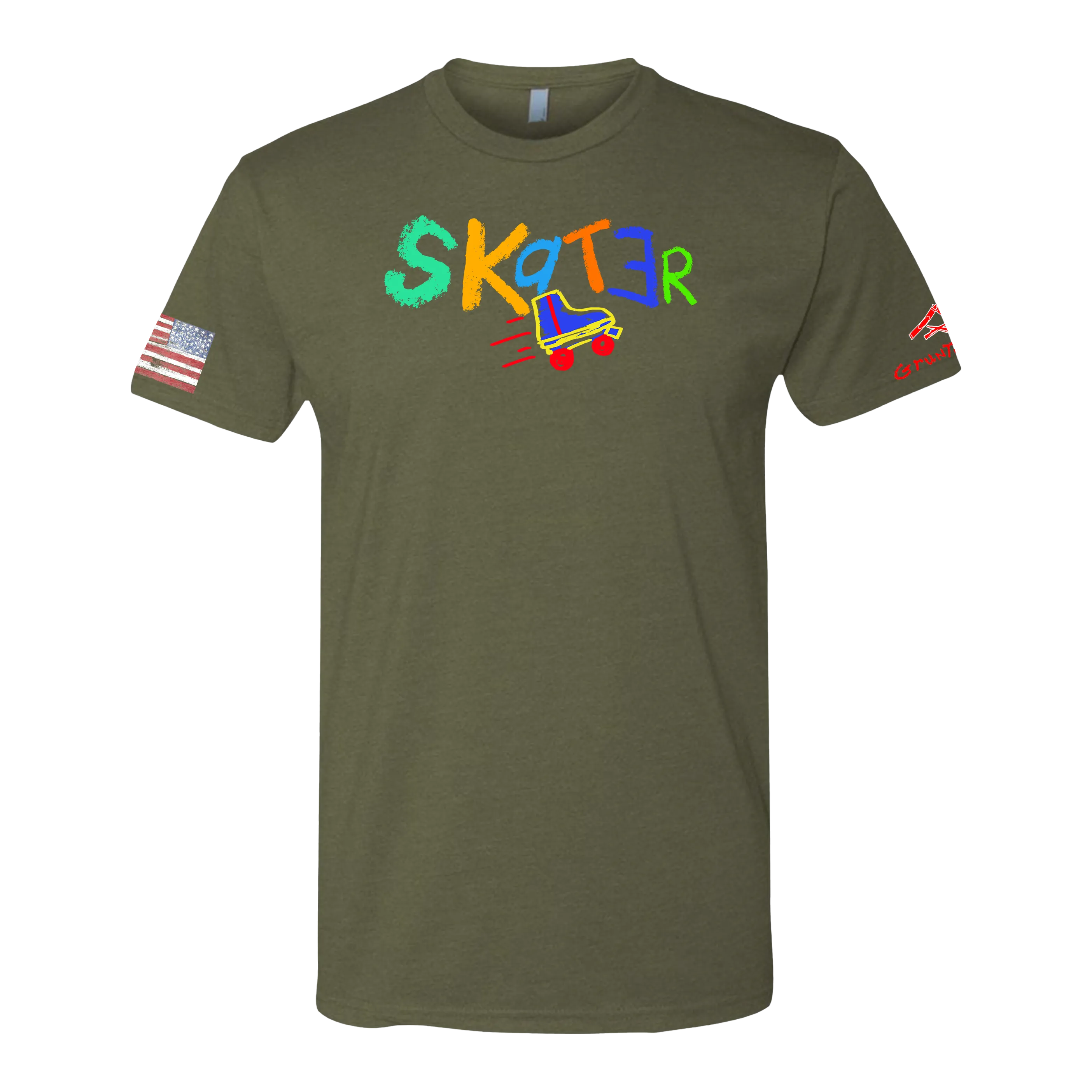 SKATER Crayon Shirt (OD OR CHARCOAL GRAY)