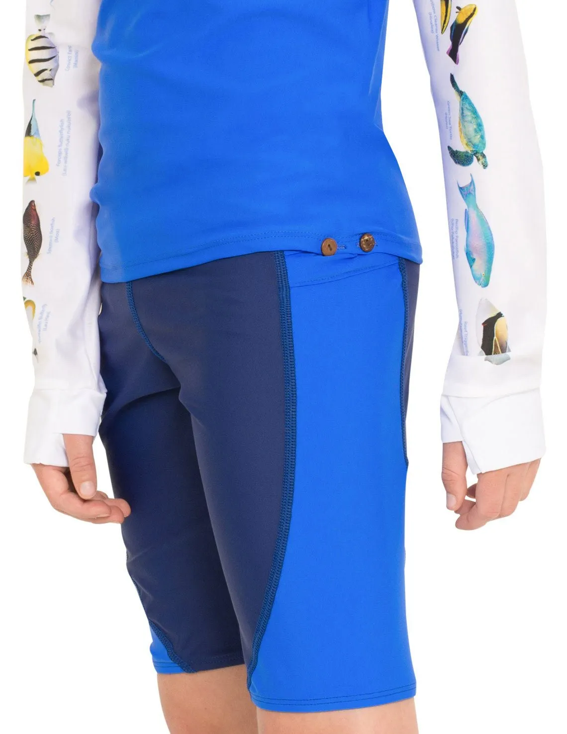 Snorkel Hawaii Fish ID Rash Guard - Fuchsia