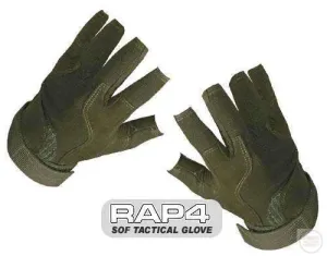 SOF Tactical Gloves (Open Finger - Olive Drab) Extra Large