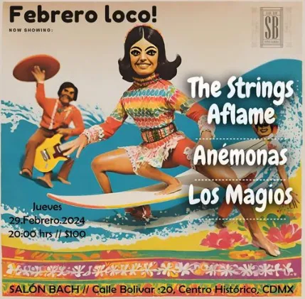 Strings Aflame, The  – Totali Catastrofica [Transparent GREEN Vinyl; Instrumental Surf Rock; Mexico] – New LP