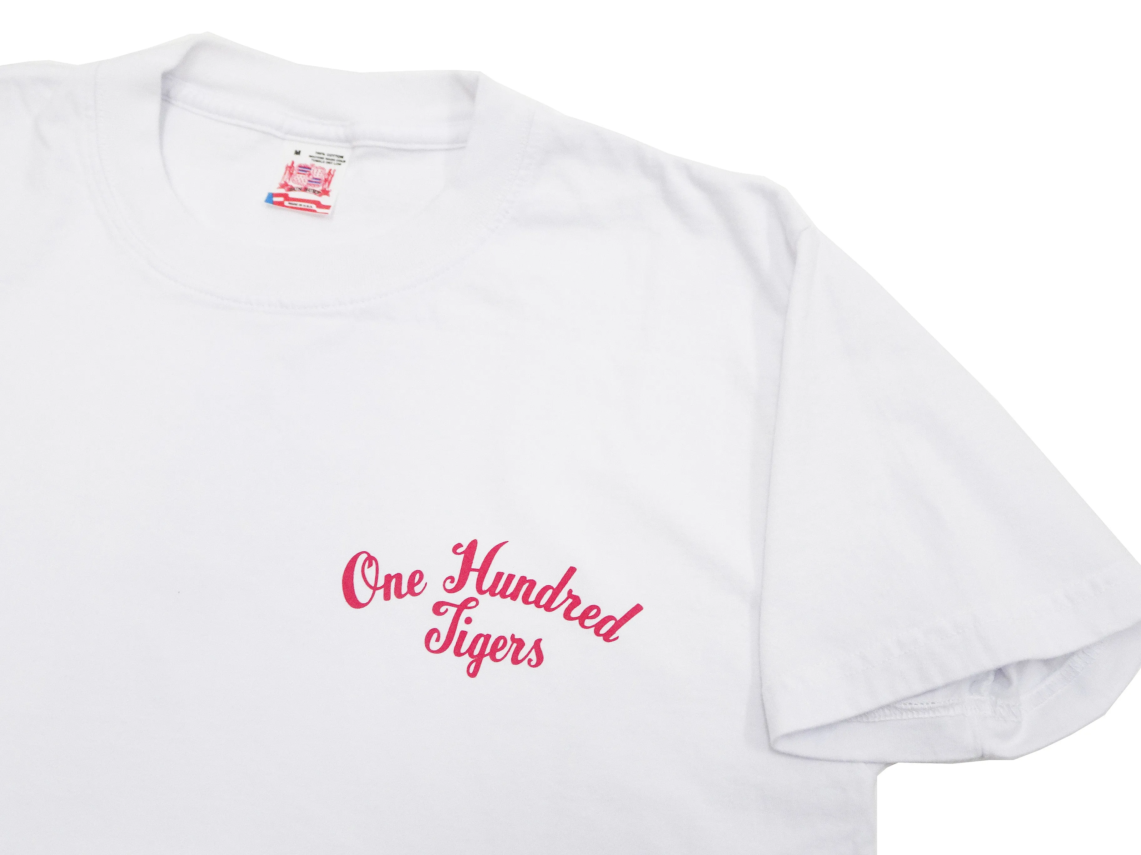 Sun Surf T-shirt Men's One Hundred Tigers Graphic Short Sleeve Hawaiian Tee SS79162 101White