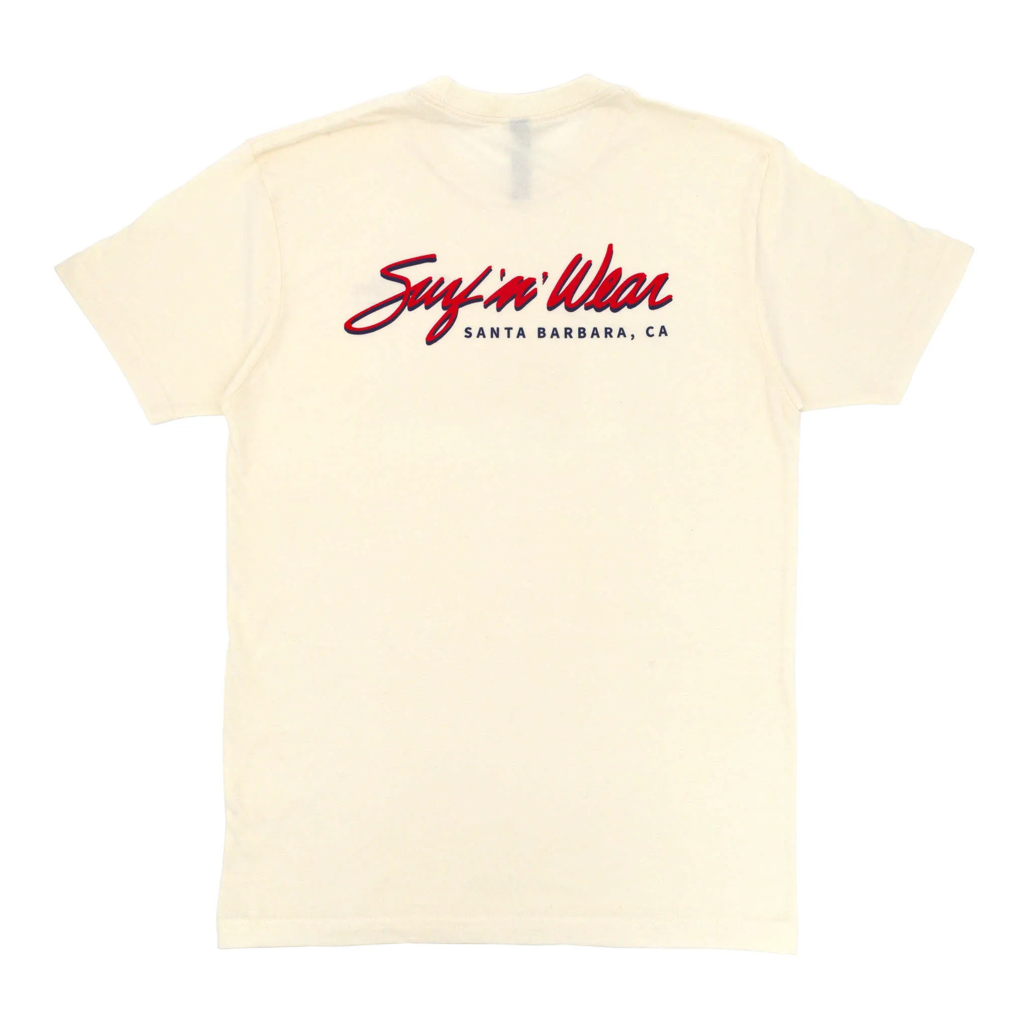 Surf N' Wear Script Short Sleeve T-Shirt - Cream