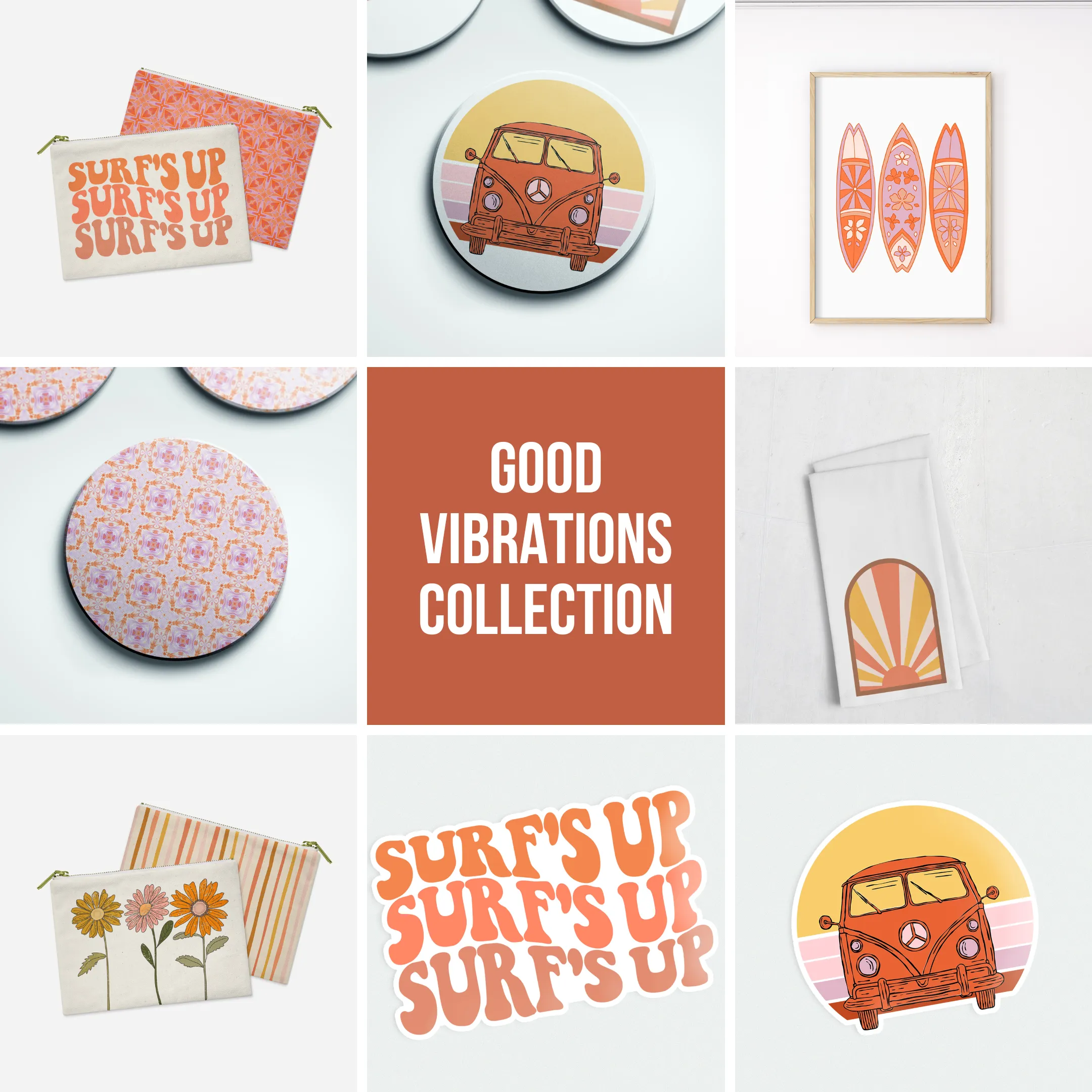 Surf's Up" Magnet | Good Vibrations Collection