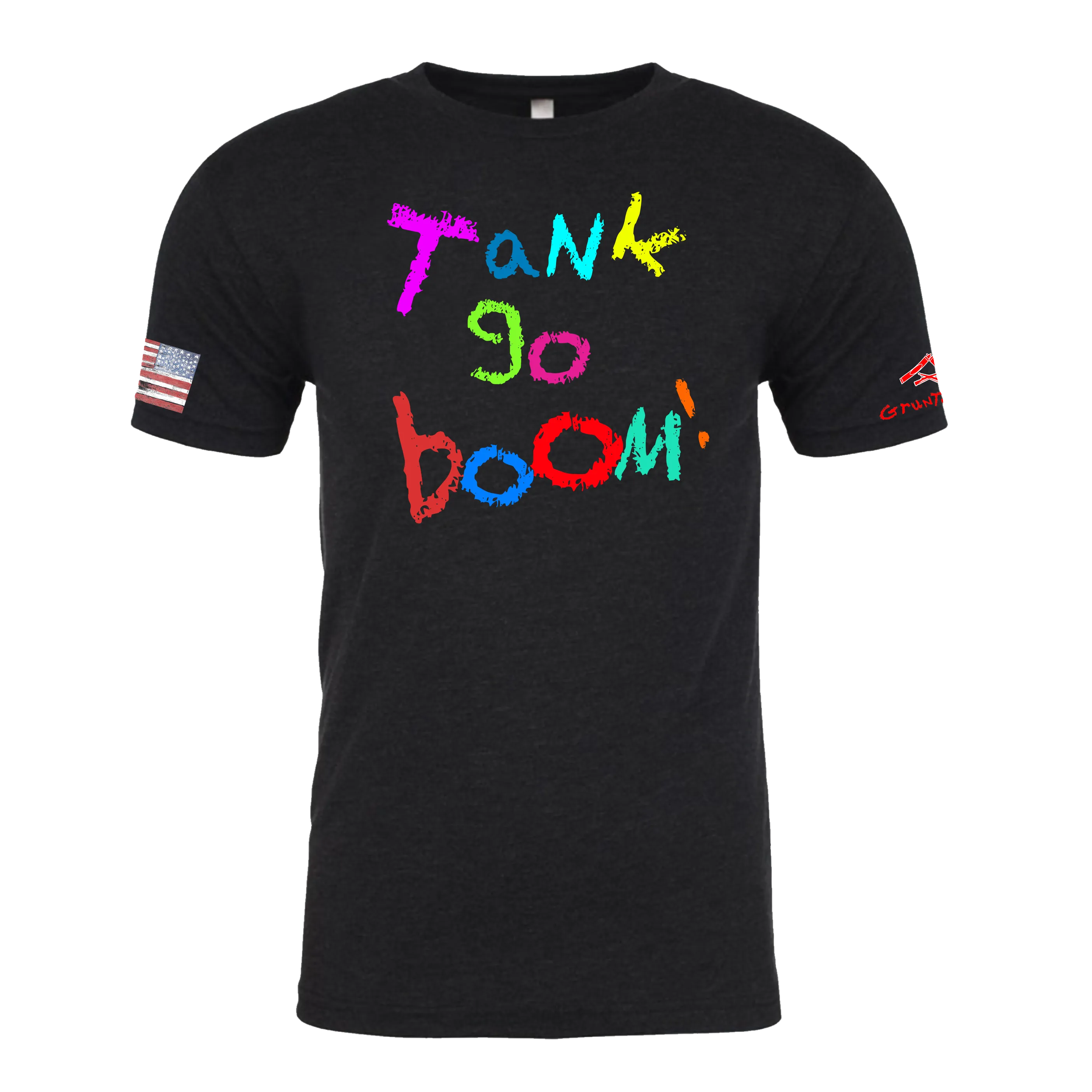 TANK GO BOOM Crayon Shirt (OD OR CHARCOAL GRAY)
