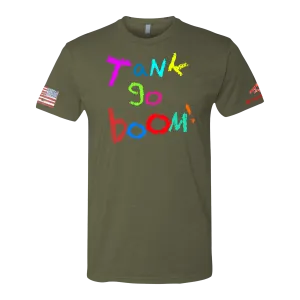 TANK GO BOOM Crayon Shirt (OD OR CHARCOAL GRAY)